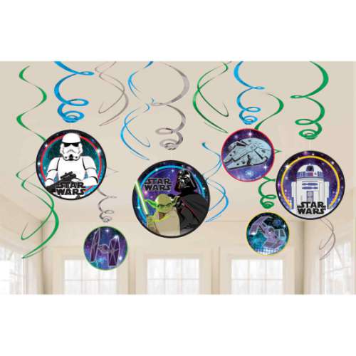 Star Wars Galaxy Hanging Swirl Decorations - Click Image to Close